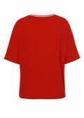 Chice Crêpe Halbarmbluse Red / 
