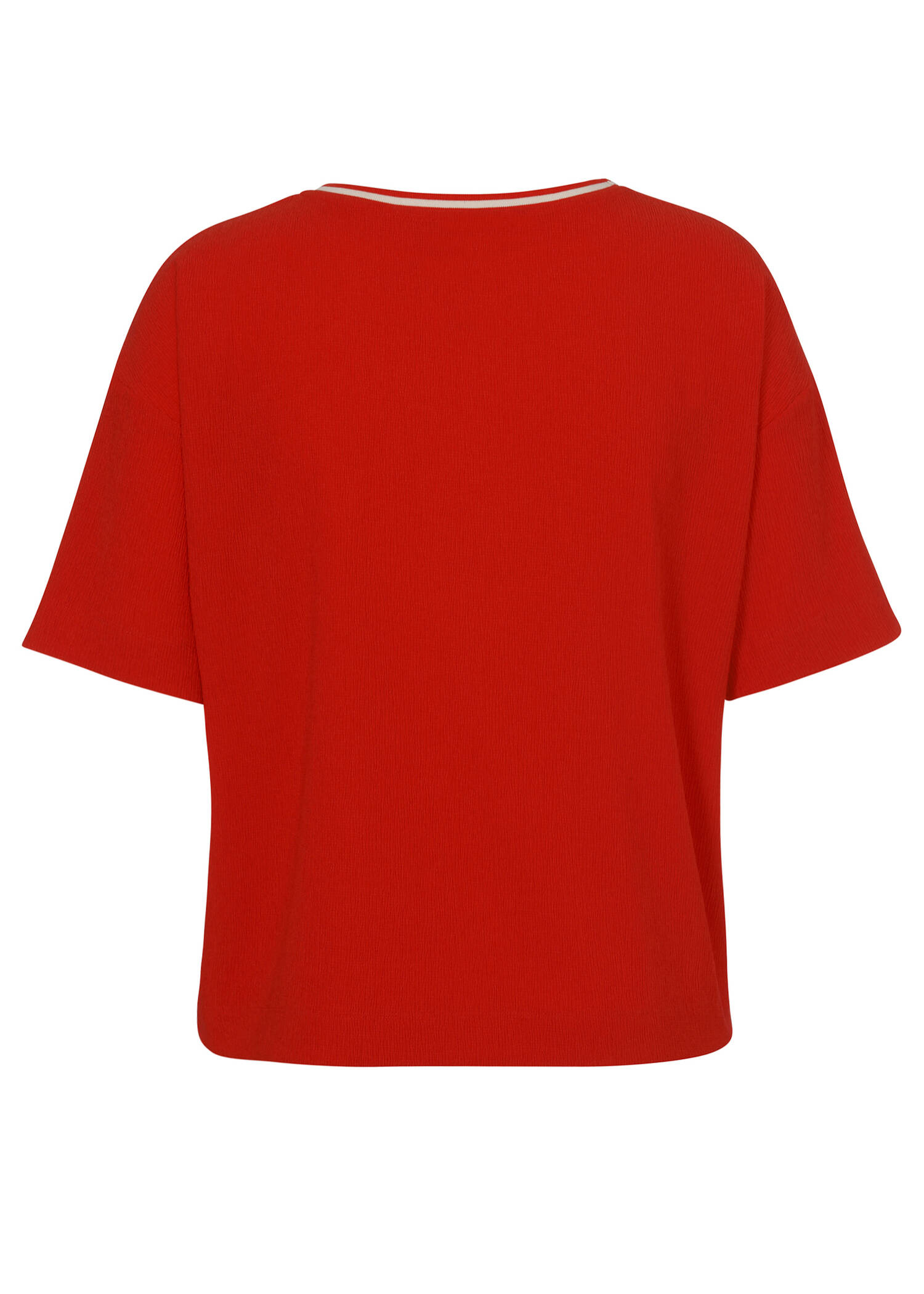 Chice Crêpe Halbarmbluse Red / 