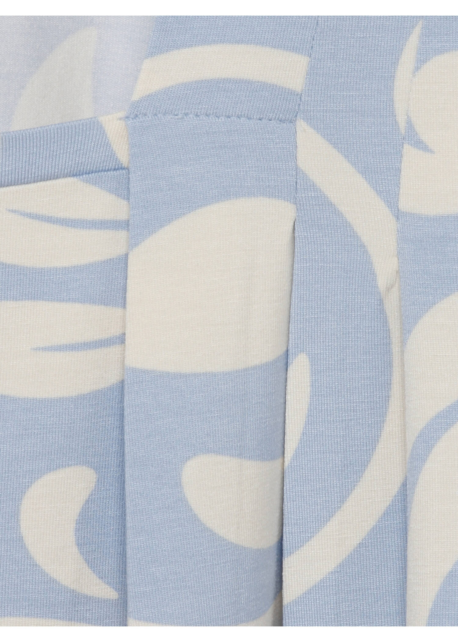 1/2-Arm Print-Shirt mit asymmetrischem Ausschnitt / 