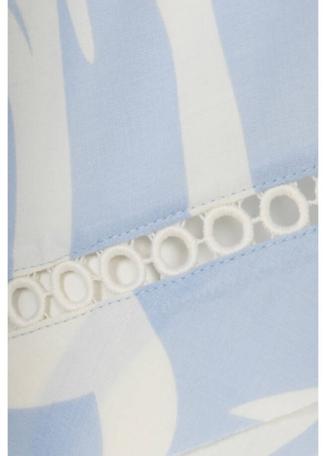 3/4-Arm Viskose Bluse / Tunika / 