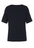 Edles Viskose-Jersey Shirt mit Einsatz am Dekolleté /