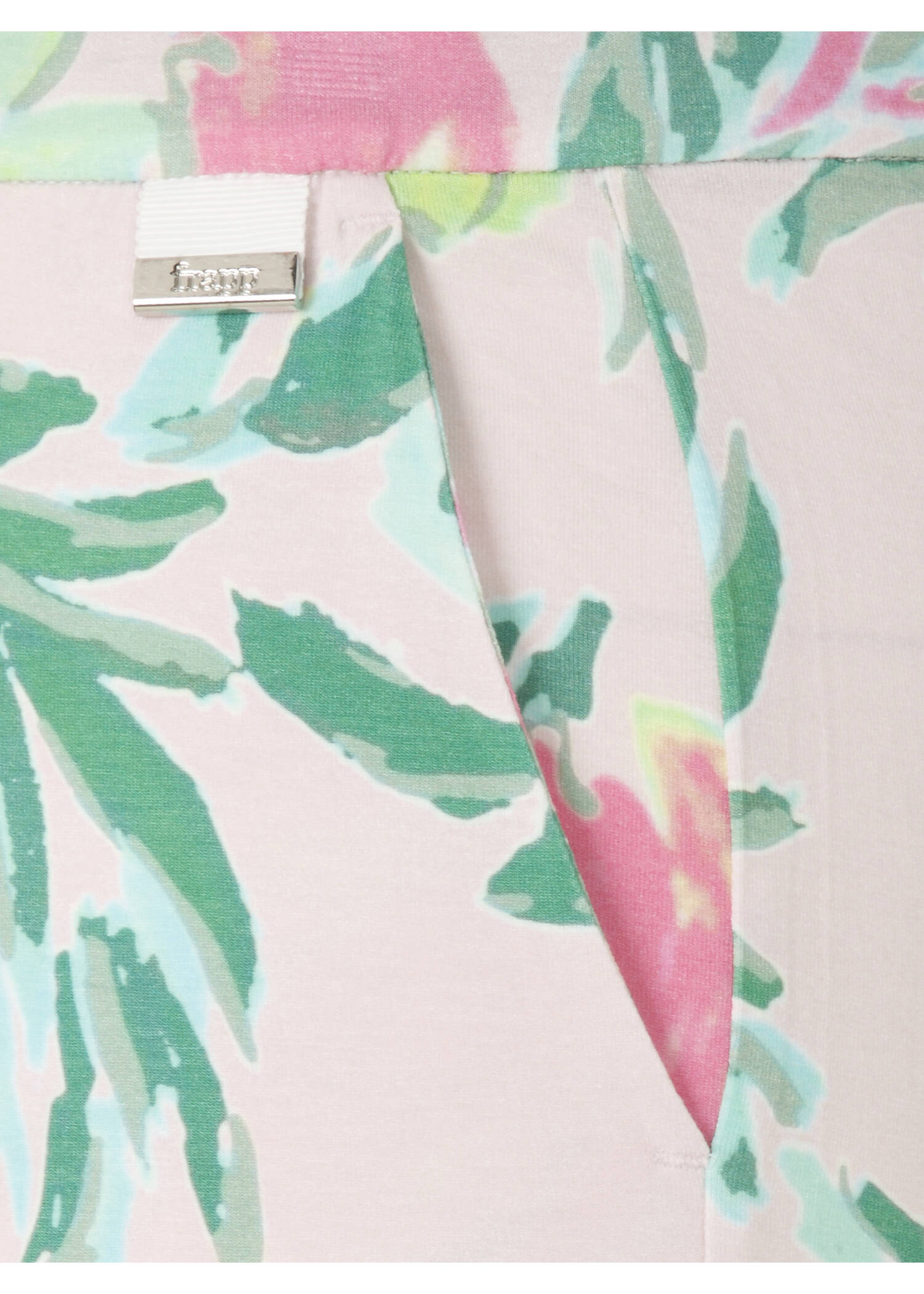 Print-Sommerhose mit weiten Beinen /