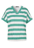 Softes Kurzarm-Sweatshirt mit Streifen /