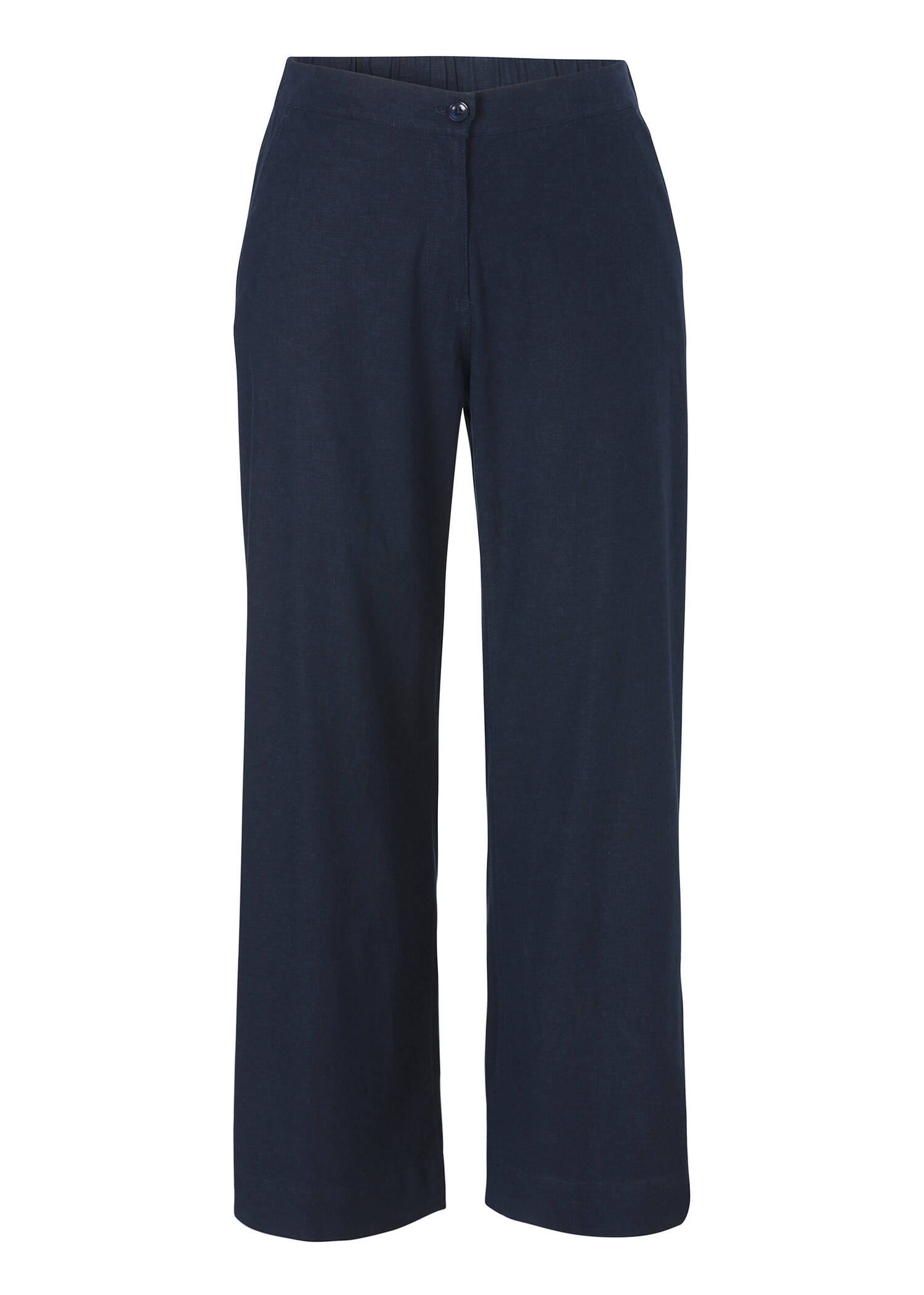 Leichte Premium Kombihose Leinenmix Navy /