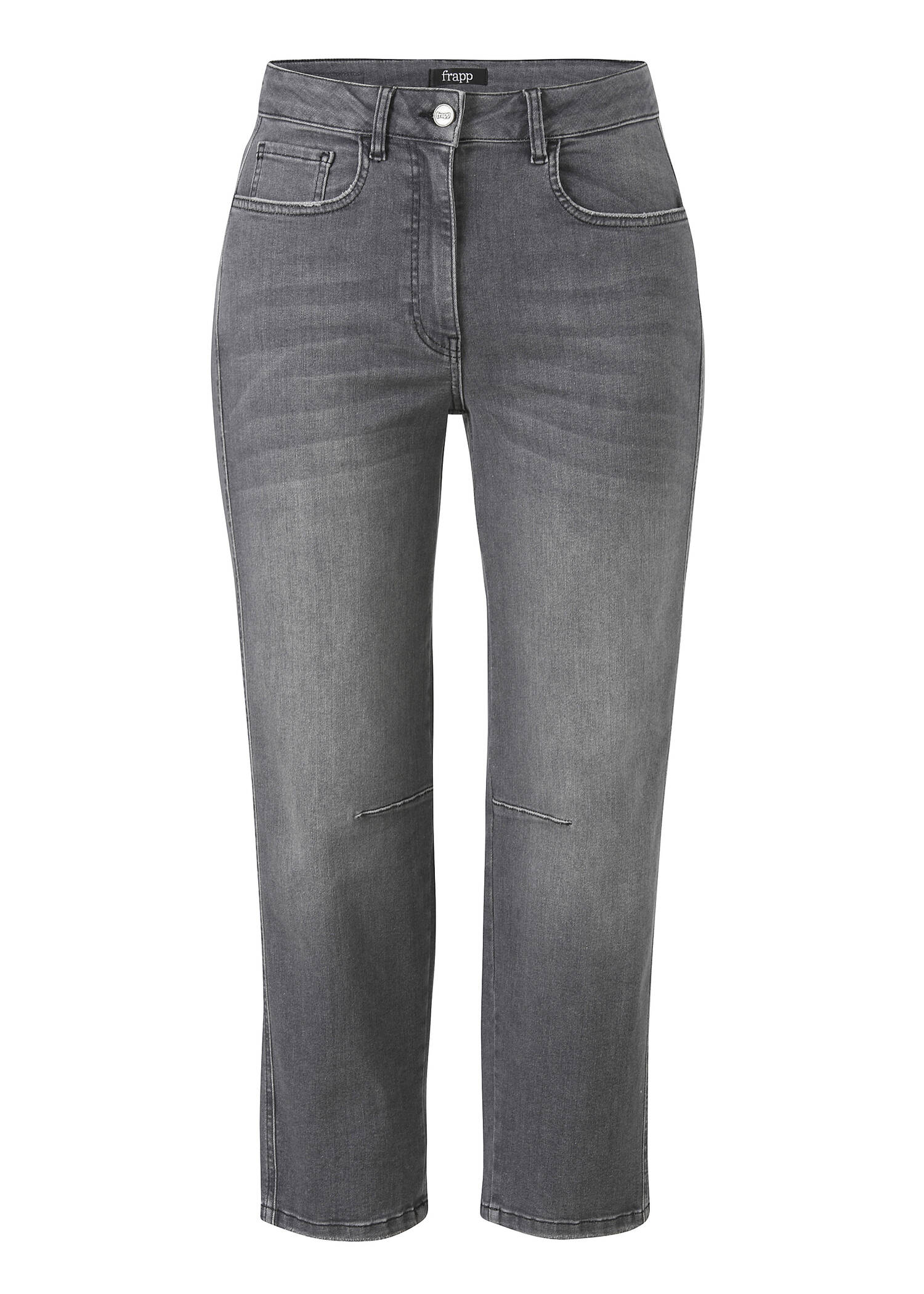 Knöchellange 5-Pocket Jeans mit Powerstretch Light Used / Anthrazit /