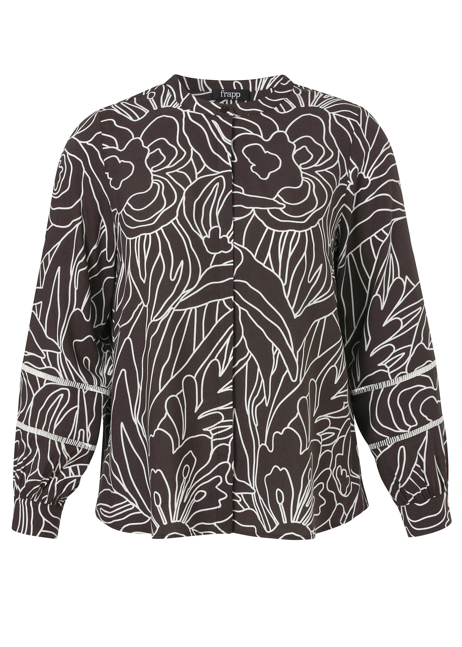 Edle Trendbluse mit Print Chocolate & Butter /