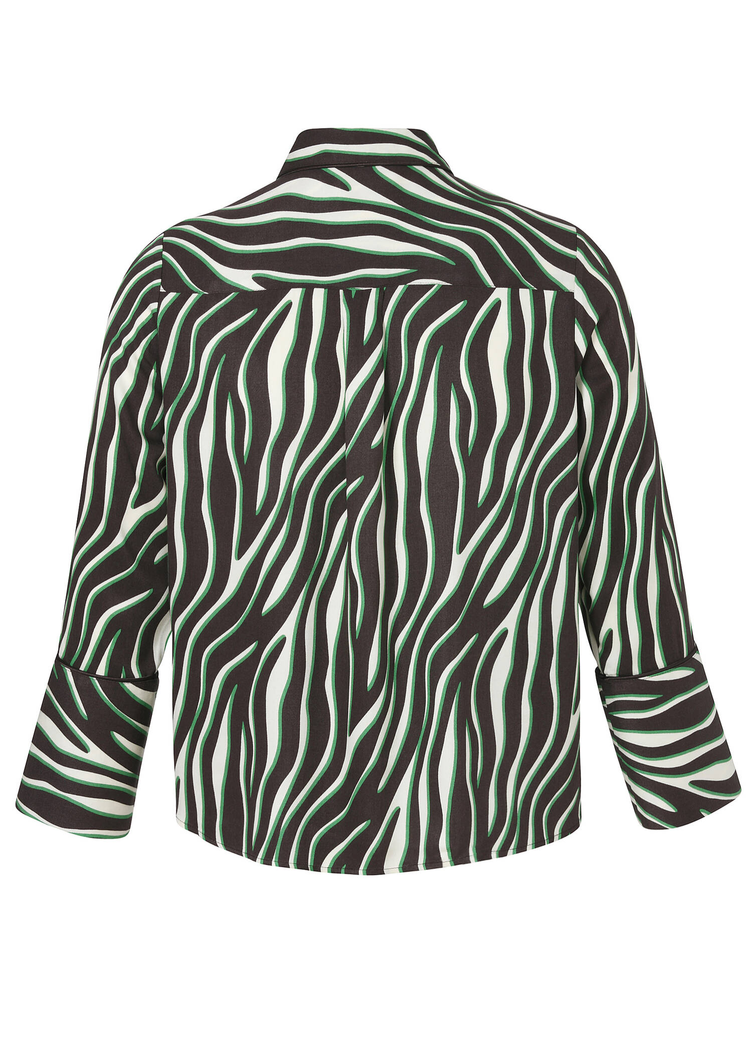Fließende Hemdbluse mit modischem Retro-Print /