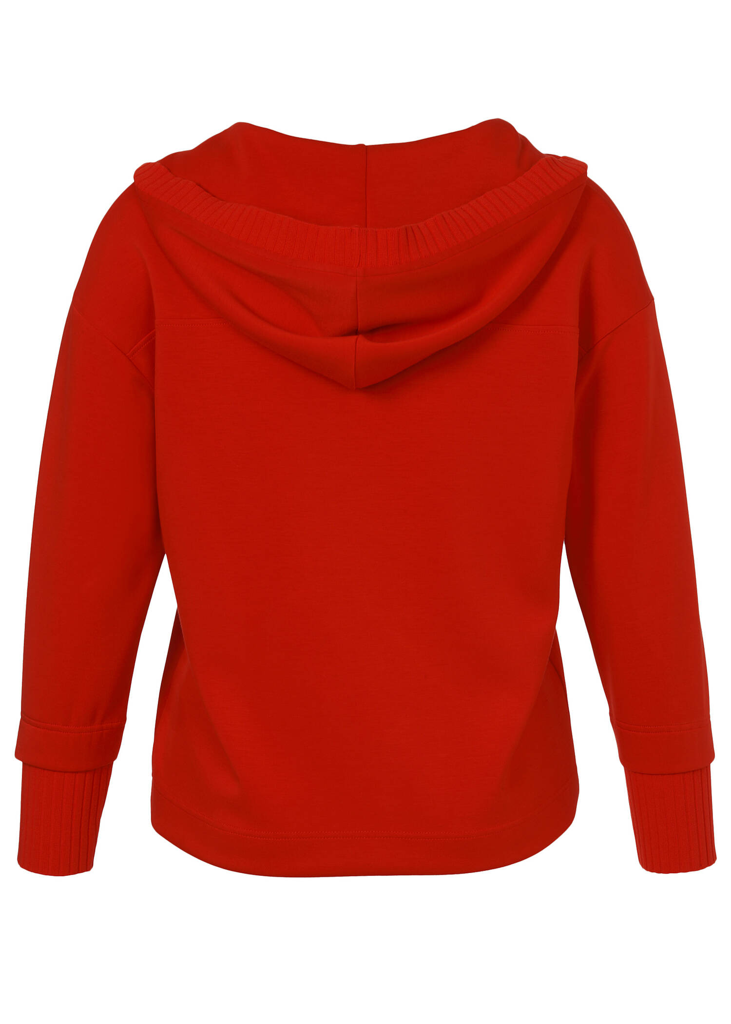 Chic & Casual Sweatshirt mit Kapuze in Rot /