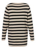 Offene Feinstrickjacke geringelt /