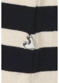 Offene Feinstrickjacke geringelt / 