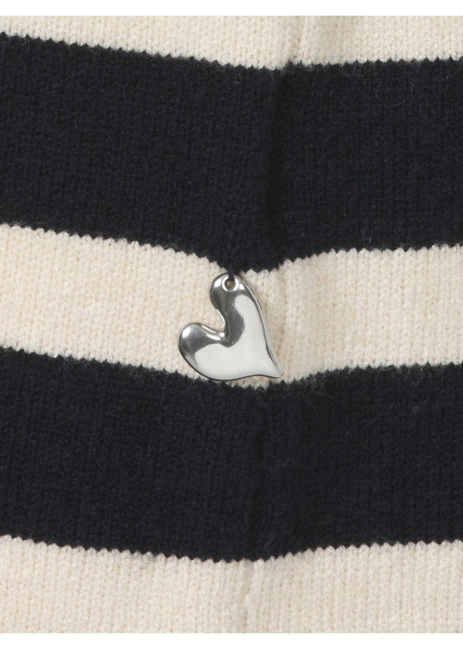 Offene Feinstrickjacke geringelt / 