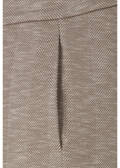 Elastische Stoffhose mit feinem Fischgratmuster /