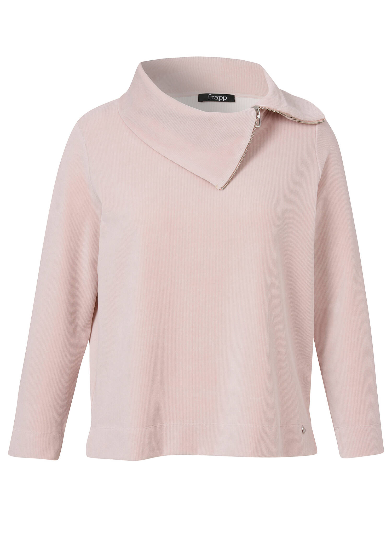 Feminines Sweatshirt mit softer Rippstruktur /