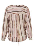 Fließende Viskose-Print-Bluse im Blouson-Style /