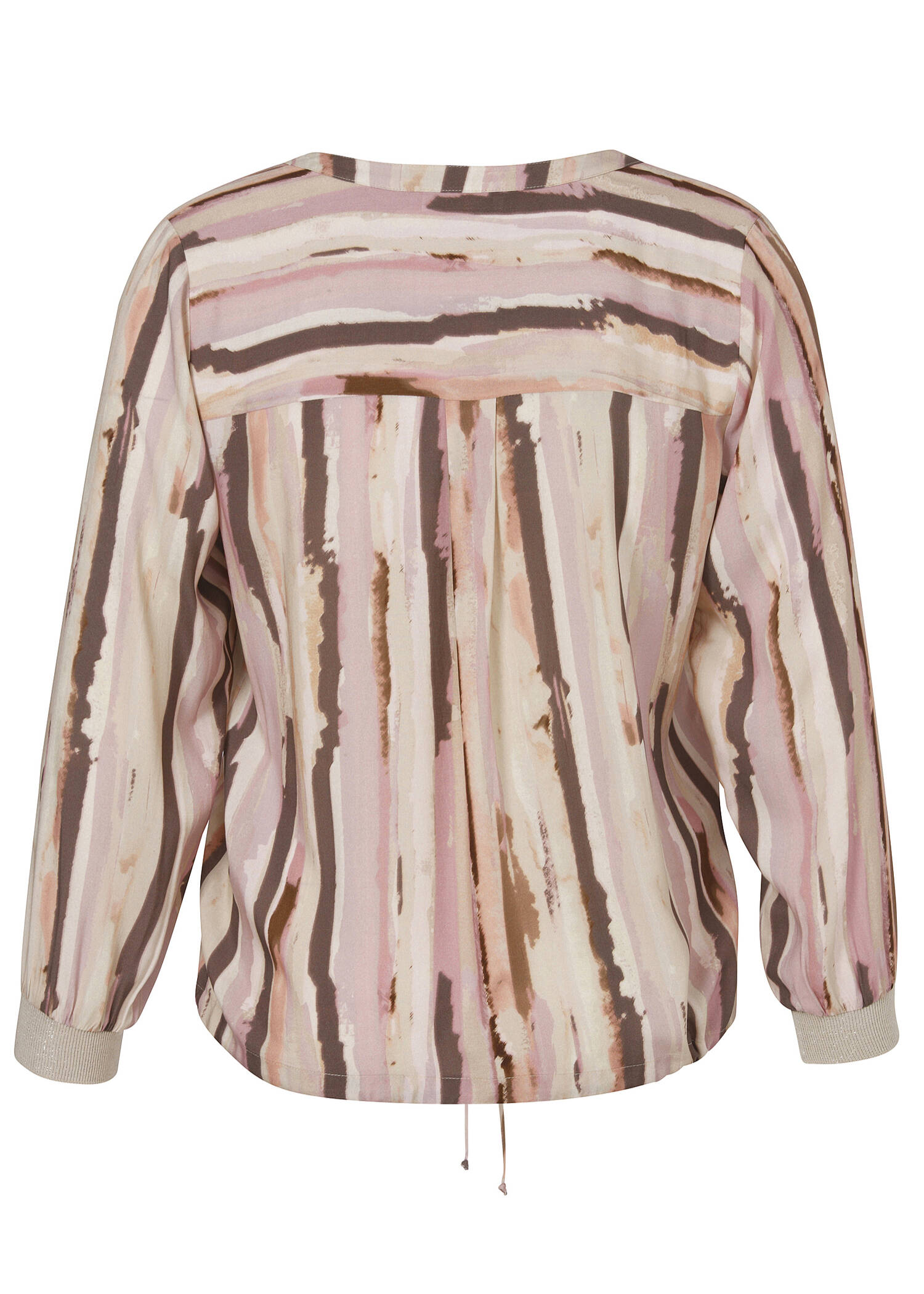 Fließende Viskose-Print-Bluse im Blouson-Style /
