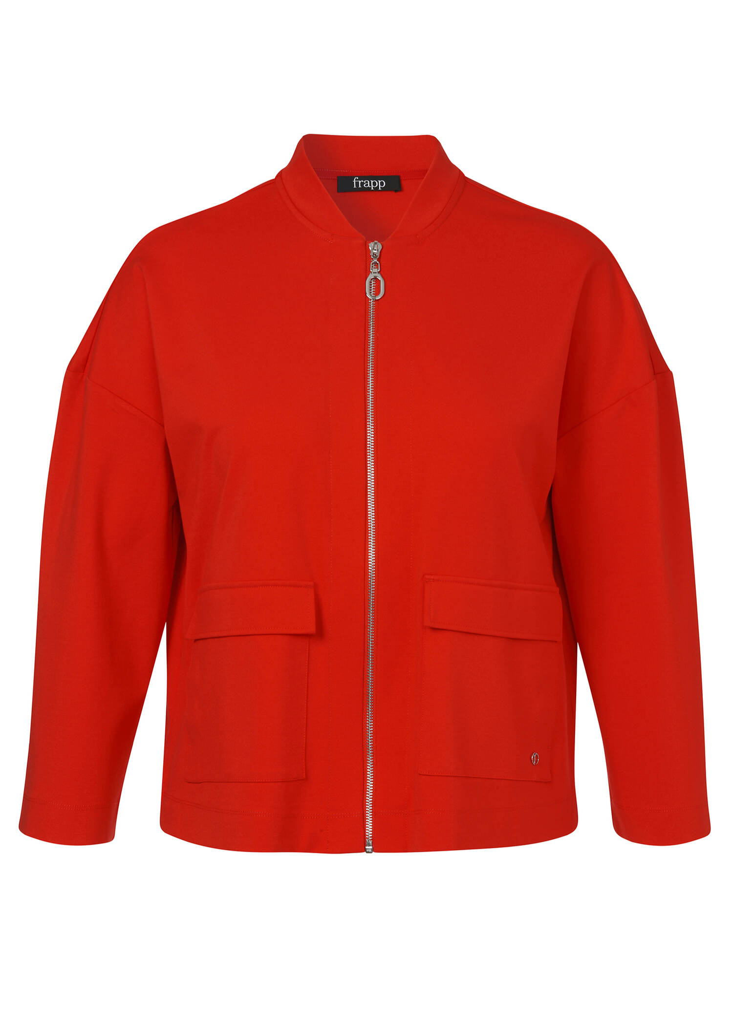 Stehkragen-Jacke mit Zipper / 