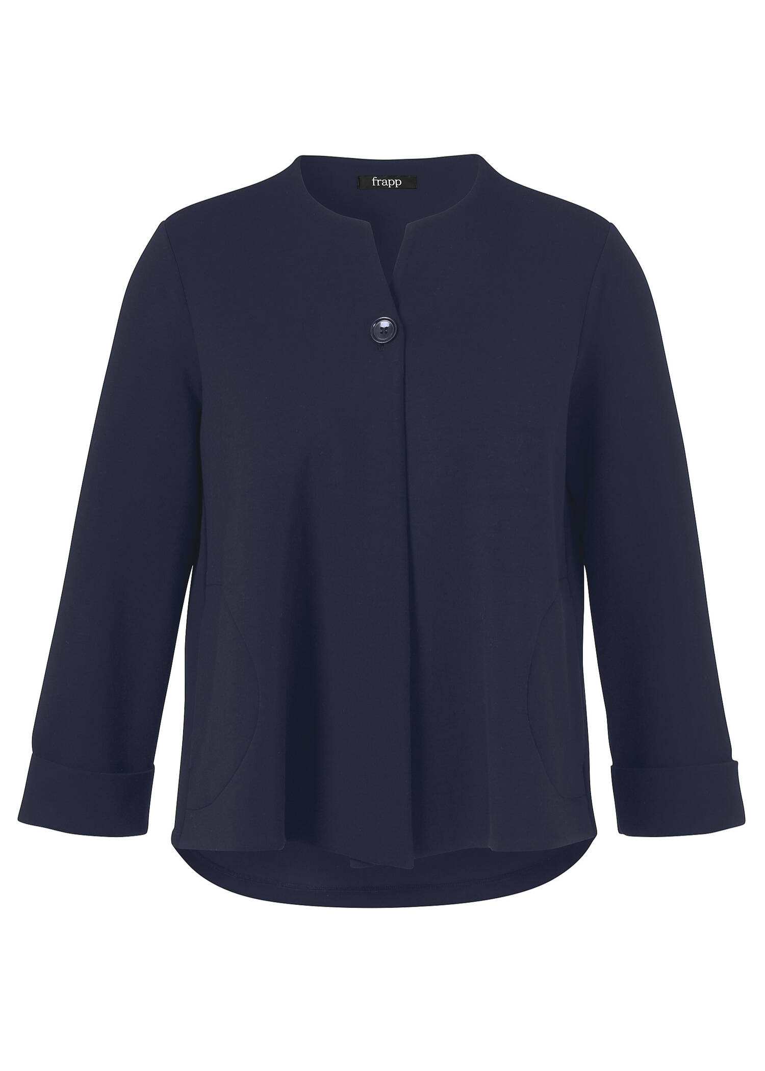 Edle 3/4-Arm Sweat-Jacke, leicht ausgestellt /