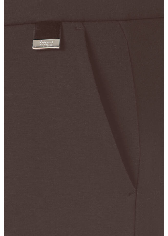 Knöchellange Kombi-Hose Schwarz /