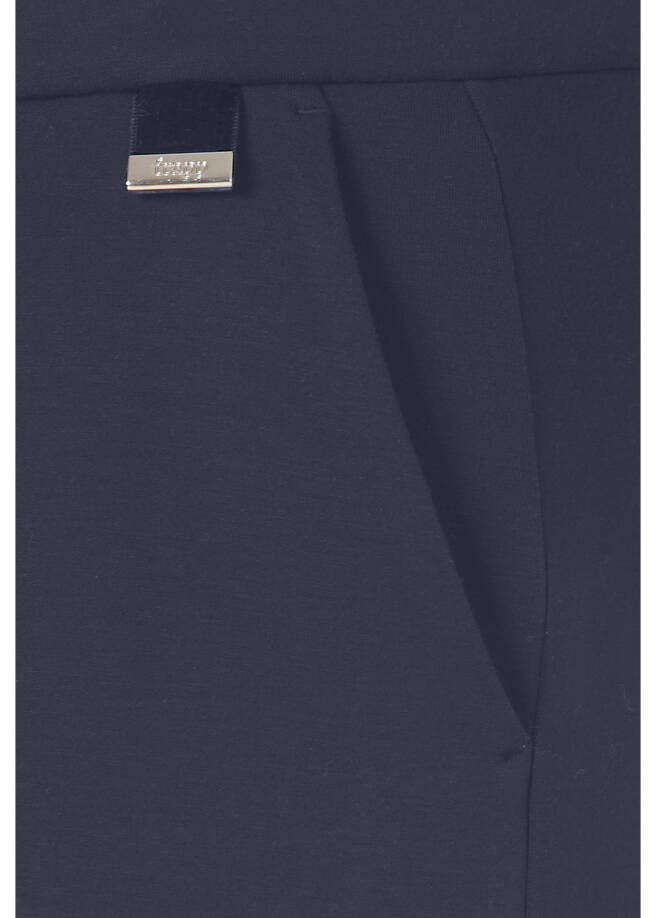 Knöchellange Kombi-Hose Schwarz /